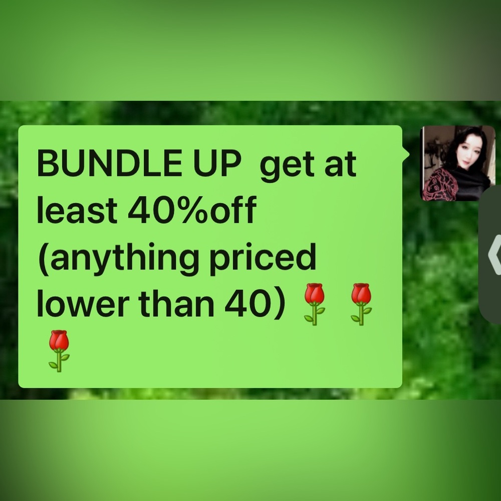 Promotional Sale Banner with Rose Emoji